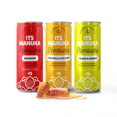 Kombucha is a fermented tea and an excellent source of probiotics that may help ease your tum troubles. You can also gulp heaps of antioxidants that support cell function.   With It’s Manuka Kombucha’s real fruit flavours and Australian manuka honey to ta