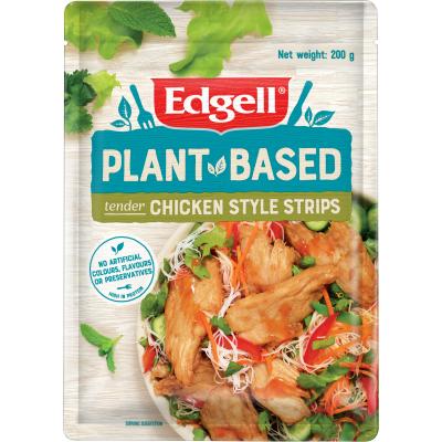 High in protein and containing no artifical flavours, colours or preservatives Edgell Plant Based Chicken Style Strips are a deliciously tasty plant based alternative. Crafted using the highest quality ingredients Edgell Plant Based Chicken Style Strips a