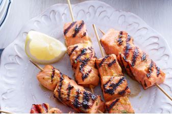 Ocean trout skewers with a citrus madinade