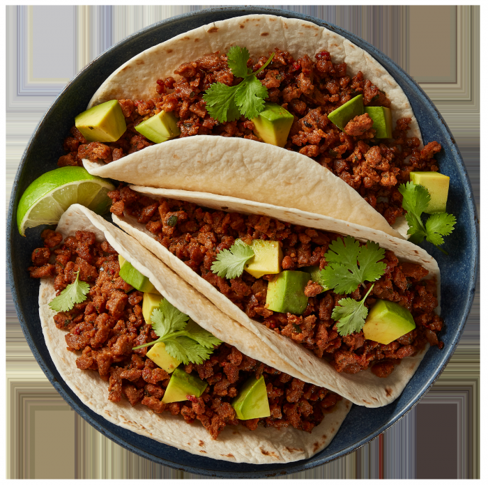 Tacos with Plant Based Beef