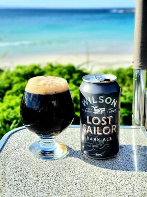 Camping out in Albany with a Lost Sailor Dark Ale