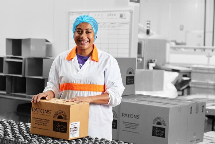 Patons have capability for 10 kg bulk, pillow bags, bag in box, chocolate box trays, individually wrapping and doy pouch packaging.