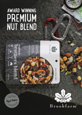 This premium blend, recently awarded a Silver Medal at the Royal Hobart Fine Food awards, is a reflection of the search Will and Eddie Brook have travelled, to find the worlds finest ingredients. The combination of roasted Australian almonds, pecans, waln