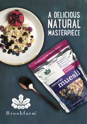 Brookfarm Natural Macadamia Muesli with Cranberries is made in the traditional Swiss style, using blended natural ingredients. A gourmet muesli, that doesn’t taste like cardboard and uses the freshest ingredients Australia has to offer. Savour the rich cr