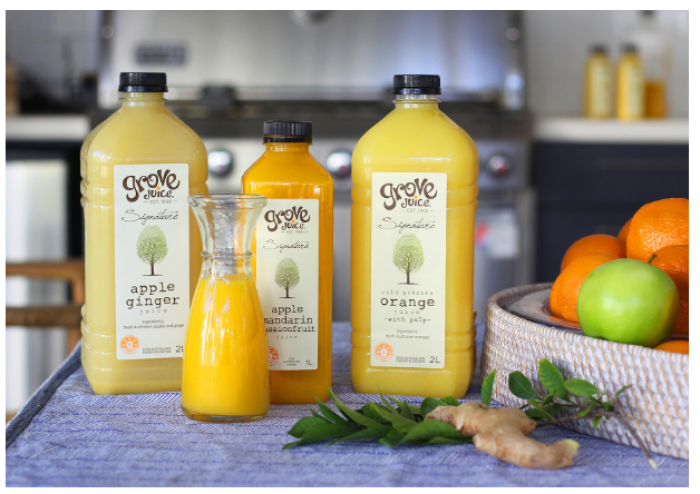 Our Health: Grove Juice is made from 100% natural fruit juice; there is no added sugar or preservatives.