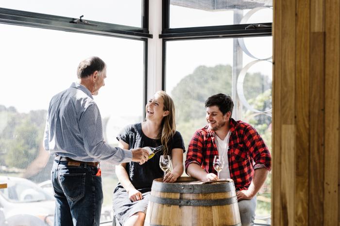 The Cellar Door experience: At the Passing Clouds Cellar Door you are taken through an exclusive sit down wine tasting of all our wines.